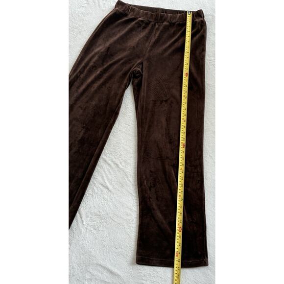 JONES NEW YORK Womens 2 Piece Velour Jogging Track Suit Pants Jacket Large Brown - Picture 9 of 12